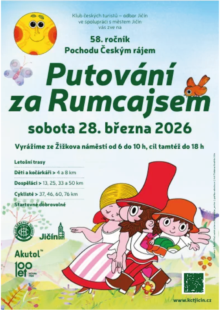 POCHOD ČESKÝM RÁJEM PUTOVÁNÍ ZA RUMCAJSEM Ákm Jičín