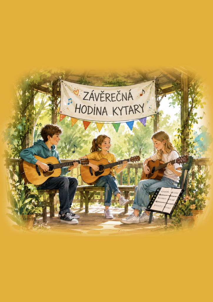 Závěrečná kytarová hodina kroužků Petry Kuklové