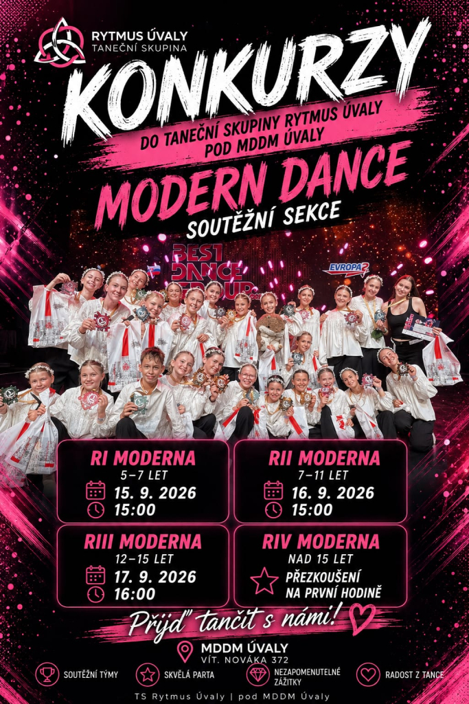 Konkurz do tanečního týmu RI Modern Dance