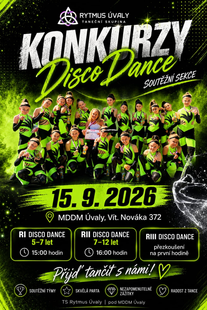 Konkurz do tanečního týmu RI Disco Dance