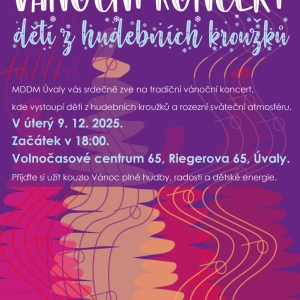 Vánoční koncert dětí z hudebních kroužků