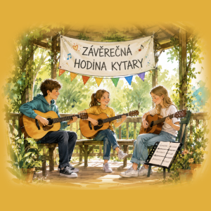 Závěrečná kytarová hodina kroužků Petry Kuklové