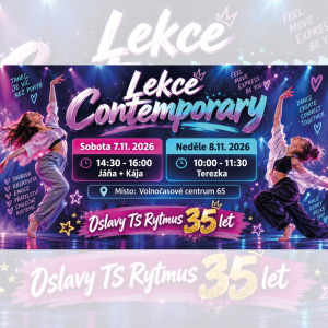 Lekce Contemporary - Oslavy TS Rytmus - sobota